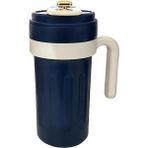 Microcase AL5023 Lacivert 304 Paslanmaz Çelik 700 ml Kulplu Derece Göstergeli Termos