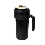 Microcase AL5023 Siyah 304 Paslanmaz Çelik 700 ml Kulplu Derece Göstergeli Termos