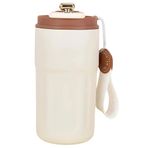 Microcase AL5024 Krem 304 Paslanmaz Çelik 450 ml Bilek Askılı Derece Göstergeli Termos