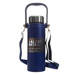 Microcase AL5025 Lacivert 800 ml Omuz Askılı El Tutacaklı Süzgeçli Termos