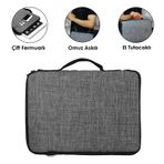 Microcase Alcatel 1T 10 inch Tablet için Omuz Askılı ve El Tutacaklı Universal Sleeve Taşıma Çantası -AL3068