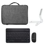 Microcase Apple iPad Air 11 2024 Tablet için Tablet Çanta + Bluetooth Klavye + Mouse + Tablet Standı - AL8112