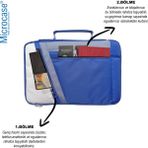 Microcase Apple iPad Pro 11 2024 Tabletler Universal Sleeve Taşıma Çantası AL4346 Lacivert Krem Gri