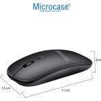 Microcase Apple iPad Pro 13 2025 ile uyumlu Tablet Çanta+Bluetooth Klavye+Mouse+Tablet Standı Siyah-AL4840 (Krem Turkuaz Bej)