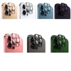 Microcase Apple iPhone 15 pro - 15 pro max Kamera Camı Lens Koruyucu Halka Set - AL3130 (Siyah)