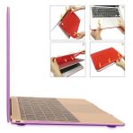 Microcase Apple Macbook Pro Retina 12" Shell Koruma Kapak Kılıf - Kırmızı