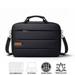 Microcase Apple Uyumlu MacBook Air 13 İnch M4 2025 İle Notebook Evrak Çantası Siyah Al5496
