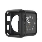 Microcase Apple Watch 7 41 mm Önü Açık Mat Silikon Kılıf - Siyah