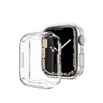 Microcase Apple Watch 7 41 Mm Önü Kapalı Tasarım Silikon Kılıf - Şeffaf