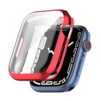 Microcase Apple Watch 7 45 Mm Önü Kapalı Silikon Kılıf - Kırmızı
