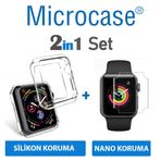 Microcase Apple Watch Seri 4 40 mm Önü Açık Tasarım Silikon Kılıf