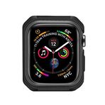 Microcase Apple Watch Serie 4-5 40 mm Defender Serisi Silikon Kılıf - Siyah MC1401