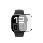 Microcase Apple Watch Series 10 42mm Tam Kaplayan Kavisli Ekran Koruyucu 3D Pet Film - Siyah AL3385