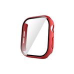Microcase Apple Watch Series 10 46mm için Ekran Korumalı Sert Rubber Kılıf - AL3173 (ŞEFFAF)