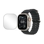 Microcase Apple Watch Ultra 3 için Tam Kaplayan Kavisli Ekran Koruyucu 3D Pet Film - Siyah AL3385
