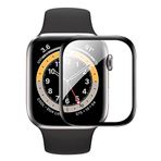 Microcase Apple Watch Ultra 49mm Tam Kaplayan Kavisli Ekran Koruyucu 3D Pet Film - Siyah