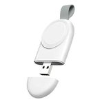 Microcase Apple Watch Ultra için Anahtarlık Tipi Manyetik USB Şarj - Beyaz AL2364