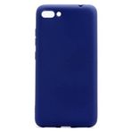 Microcase Asus Zenfone 4 ZE554KL Premium Silikon Tempered Cam + Ekran Koruyucu Lacivert Kılıf