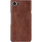 Microcase BlackBerry Keyone Crocodile Timsah Deri Kaplama Sert Rubber Kılıf