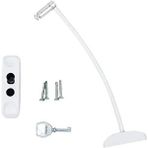 Microcase Çelik Halatlı Anahtarlı Kablolu Pvc Kapı Pencere Emniyet Hırsız Çocuk Güvenlik Kilidi - AL5186 2 Adet - Beyaz