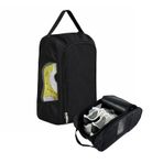Microcase Çok Amaçlı Fileli Ayakkabı Düzenleyici Seyahat Çantası Hurç 34X23X14 cm 1 Adet AL5503 - Siyah