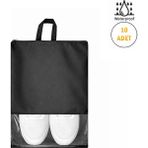 Microcase Çok Amaçlı Şeffaf Pencereli Ayakkabı Düzenleyici Seyahat Çantası Hurç 45X34 cm 10 Adet AL5501 - Siyah - 45 x 34 cm