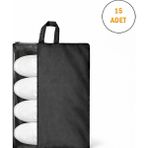 Microcase Çok Amaçlı Şeffaf Pencereli Ayakkabı Düzenleyici Seyahat Çantası Hurç 50X40 cm 15 Adet AL5502 - Siyah - 50 x 40 cm