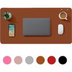 Microcase Deri Mouse Pad Laptop Bilgisayar Geniş Masa Matı 80x40 AL3023 (Taba)