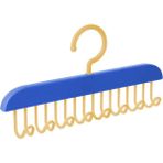 Microcase Dolap İçi Organizer Çok Amaçlı 8 Kancalı ve Yapışkanlı Kravat Sütyen Kıyafet Dolap Askısı-AL4504