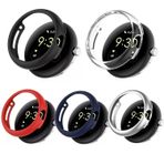 Microcase Google Pixel Watch Önü Açık Sert Plastik Kılıf - AL3172 (Gümüş)