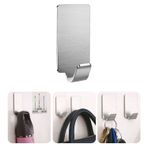 Microcase Güçlü Yapışkanlı Metal Banyo Mutfak Eşya Havlu Vb Ürün Askılığı AL4468-1 Adet Gümüş