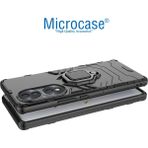 Microcase Honor 70 Batman Serisi Yüzük Standlı Armor Kılıf - Siyah AL3349 - Açık Siyah