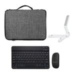 Microcase Honor Pad X8 10.1 Inch Tablet Çanta + Bluetooth Klavye + Mouse + Tablet Standı - AL8112
