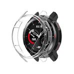Microcase Honor Watch GS Pro Önü Açık Tasarım Sert Rubber Kılıf - Şeffaf