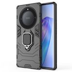 Microcase Honor X9A - X40 - Magic 5 Lite Batman Serisi Yüzük Standlı Armor Kılıf - Siyah AL3349