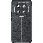 Microcase Huawei Honor Magic 7 Lite/Honor X60 Pro/Honor X9C 5G ile Uyumlu Leather Serisi Deri Efekt Silikon Kılıf - Siyah Al3337