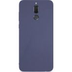 Microcase Huawei Mate 10 Lite Premium Mat Soft Silikon Tempered Cam + Lacivert Kılıf