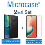 Microcase Huawei Mate 20 Elektrocase Serisi Silikon TPU Siyah Kılıf