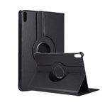 Microcase Huawei Matepad 10.4 360 Derece Döner Standlı Deri Kılıf - Siyah