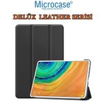 Microcase Huawei Matepad Pro 10.8 Delüx Leather Serisi Standlı Kılıf - Siyah
