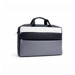 Microcase Huawei MatePad SE 11 ile uyumlu Tablet Macbook Laptop Tablet Çantası 2 Bölmeli AL4821 (Gri Siyah Beyaz)