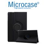 Microcase Huawei Matepad T10 / T10s 10.1 İnch 360 Derece Döner Standlı Deri Kılıf Siyah