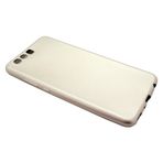Microcase Huawei P10 Premium Silikon Tempered Cam + Koruma Altın Kılıf