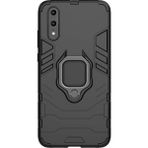 Microcase Huawei P20 Batman Serisi Yüzük Standlı Armor Siyah Kılıf