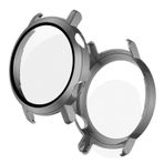 Microcase Huawei Watch GT2 42 mm Ekran Korumalı Sert Rubber Kılıf - Gri Metalik