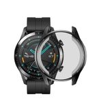 Microcase Huawei Watch GT2 46 mm Önü Kapalı Tasarım Silikon Kılıf - Siyah