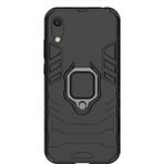 Microcase Huawei Y6 2019 Batman Serisi Yüzük Standlı Armor Siyah Kılıf