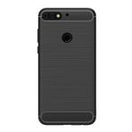 Microcase Huawei Y7 2018 / Y7 Prime 2018 Brushed Carbon Silikon TPU Kılıf Siyah Renk