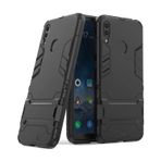 Microcase Huawei Y7 2019 Alfa Serisi Armor Standlı Perfect Koruma Kılıf - Siyah