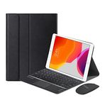 Microcase iPad 7.Nesil 10.2 inch 2019 ile Uyumlu Bluetooth Touchpad Klavye + Bluetooth Mouse + Standlı Kılıf - BKK7